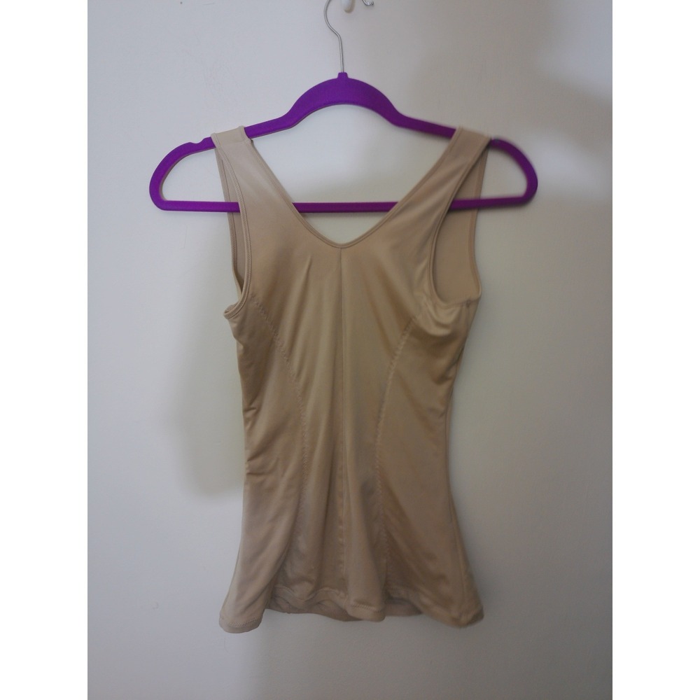Unbranded Shapewear Camisole Women S Beige Open Bust Tummy Control Slimming Tank